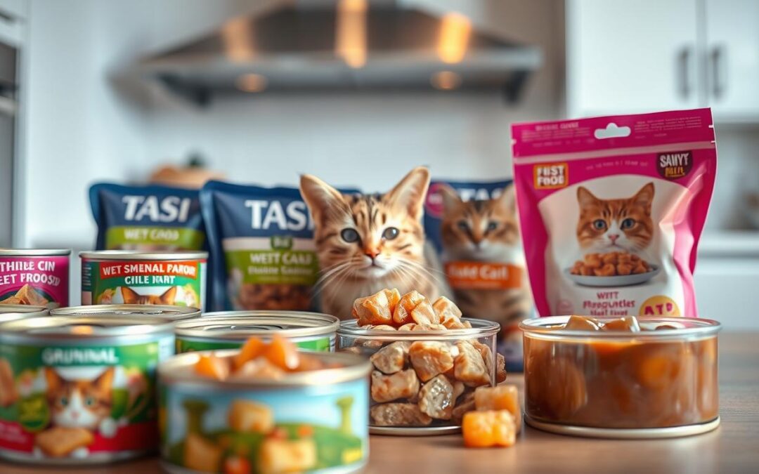 comida húmeda para gatos, alimentación felina