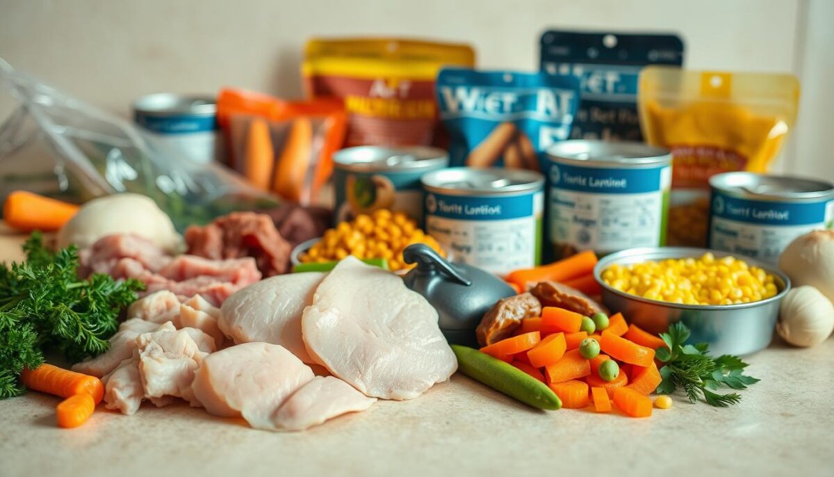 ingredientes de la comida húmeda para gatos