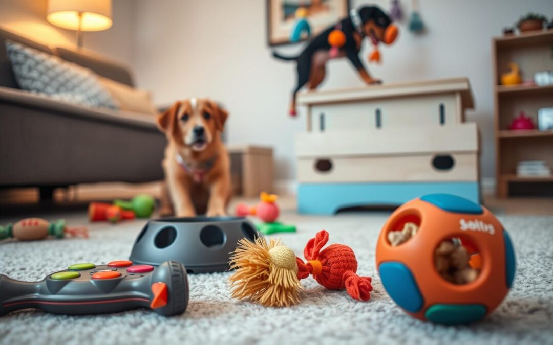juguetes interactivos para perros, ejercicio mental
